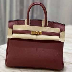 (SOLD)HERMES BIRKIN 25 ROUGE H TOGO GHW